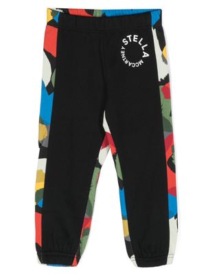 Stella McCartney Kids Trainingsbroek met logoprint - Zwart