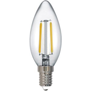 LED Lamp - Filament - Trion Kirza - E14 Fitting - 2W - Warm Wit-2700K - Transparant Helder - Glas