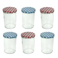 Cosy & Trendy Voorraadpotten/inmaakpotten schroefdop 440 ml - 12x stuks - weckpotten/conservenpotten