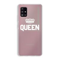 Queen zwart: Samsung Galaxy A51 5G Transparant Hoesje