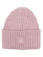 UGG bonnet en maille à design nervuré - Rose