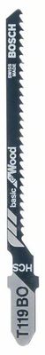 Bosch Accessoires Decoupeerzaagblad T 119 BO Basic for Wood 3st - 2608637788