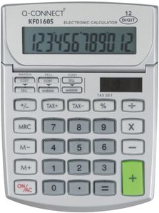 Q-CONNECT KF01605 calculator Pocket Basisrekenmachine Grijs