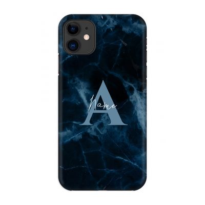 Midnight Marble: Volledig geprint iPhone 11 Hoesje