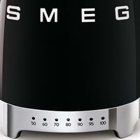 SMEG Variabele Waterkoker - 7 temperatuurstanden - zwart - 1.7 liter - KLF04BLEU - thumbnail