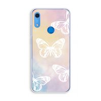 White butterfly: Huawei Y6s Transparant Hoesje