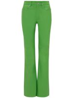 JW Anderson pantalon en cuir à coupe évasée - Vert - thumbnail