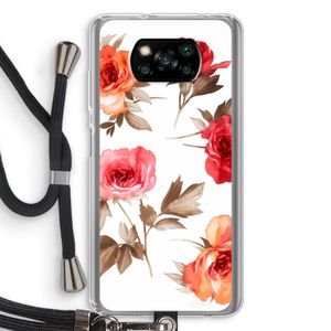 Roosjes: Xiaomi Poco X3 Pro Transparant Hoesje met koord