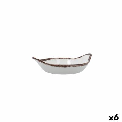 Snackdienblad Bidasoa Orion Hydrozero Wit Ø 16 cm (6 Stuks)