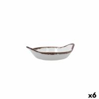 Snackdienblad Bidasoa Orion Hydrozero Wit Ø 16 cm (6 Stuks)