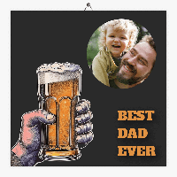 Foto tegeltje best dad ever