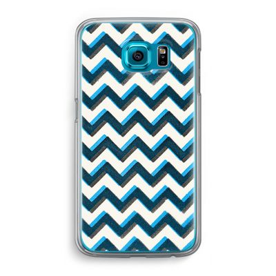 Onderbroken lijn: Samsung Galaxy S6 Transparant Hoesje