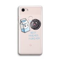 Best Friend Forever: Google Pixel 3 Transparant Hoesje