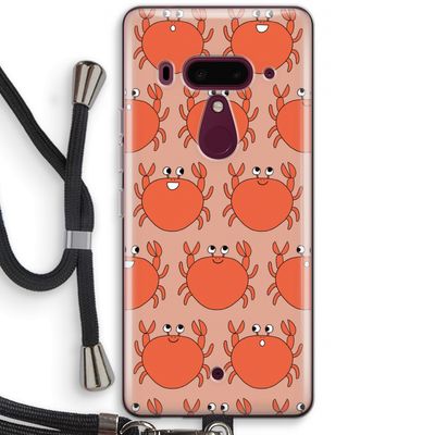Krab: HTC U12+ Transparant Hoesje met koord