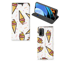 Xiaomi Poco M3 | Redmi 9T Flip Style Cover Icecream - thumbnail