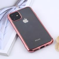 Transparante TPU anti-drop en waterdichte mobiele telefoon beschermende case voor iPhone 11 Pro (2019) (Rose goud)