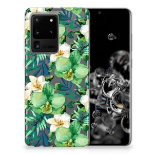 Samsung Galaxy S20 Ultra TPU Case Orchidee Groen