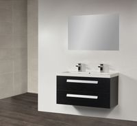 Badkamermeubel Exclusive Foggia 100 cm Black Wood
