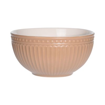 Soepkommen/serveer schaaltjes - Roman Style - keramiek - D14 x H7 cm - zand bruin - Stapelbaar