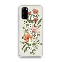 Hello bloemen: Samsung Galaxy S20 Transparant Hoesje