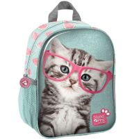 Katten/poezen school rugtas/rugzak 28 cm voor peuters/kleuters/kinderen - thumbnail