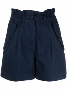 Kenzo short cargo à taille haute - Bleu