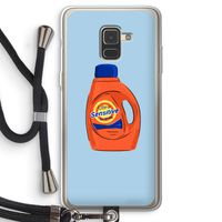 Ultra Sensitive: Samsung Galaxy A8 (2018) Transparant Hoesje met koord