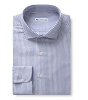 CERAGGIO - Blauw gestreepte poplin - TUFO 4