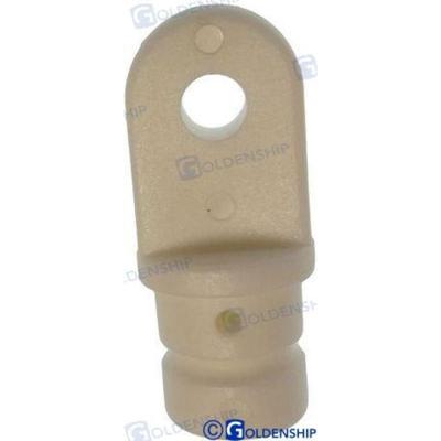GS72226 - WITTE NYLON MANNELIJKE AANSLUITING 16 MM (2