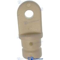 GS72226 - WITTE NYLON MANNELIJKE AANSLUITING 16 MM (2