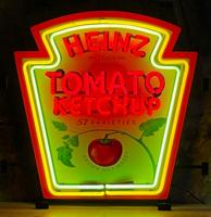 Heinz Tomato Ketchup Logo Neon 60 x 60 cm