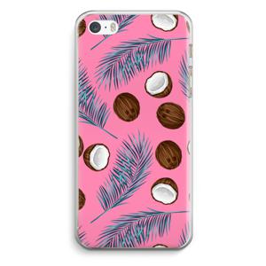 Kokosnoot roze: iPhone 5 / 5S / SE Transparant Hoesje