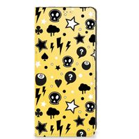 Mobiel BookCase OPPO A78 | A58 5G Punk Geel - thumbnail