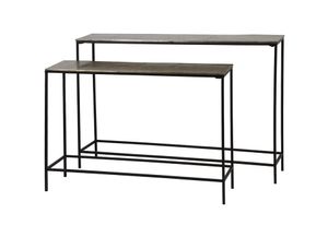 Light & Living Sidetable 'Hartsville', set van 2 stuks, donker bruin brons