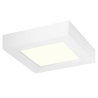 LED Downlight Slim Pro Vierkant 6W - Natuurlijk Wit 4000K - Mat Wit Kunststof