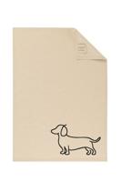 Cawö Cawö Keukendoek We love Dogs 6248 schwarz/beige 50x70