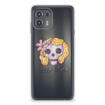 Silicone Back Case Motorola Edge 20 Lite Boho Skull Silicone Back Case Motorola Edge 20 Lite Boho Skull
