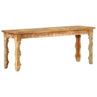 Bankje 110x35x45 cm massief gerecycled hout