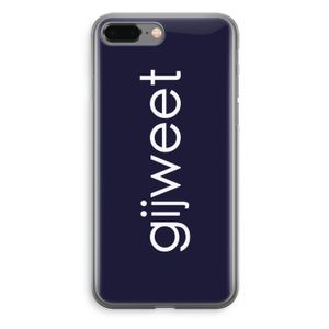 Gijweet: iPhone 8 Plus Transparant Hoesje