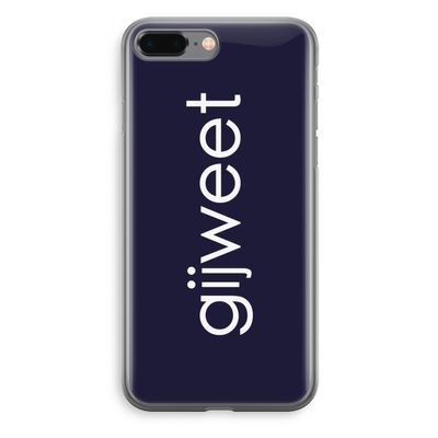 Gijweet: iPhone 8 Plus Transparant Hoesje