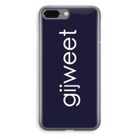 Gijweet: iPhone 8 Plus Transparant Hoesje Gijweet: iPhone 8 Plus Transparant Hoesje