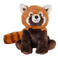 Warmte/magnetron opwarm knuffel - Rode Panda - rood/bruin - 25 cm - pittenzak