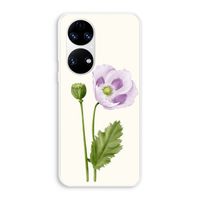 Purple poppy: Huawei P50 Transparant Hoesje