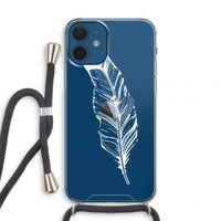 Pluim: iPhone 12 mini Transparant Hoesje met koord