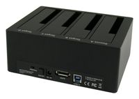 LC-Power LC-DOCK-U3-4B basisstation voor opslagstations USB 3.2 Gen 1 (3.1 Gen 1) Type-A Zwart - thumbnail