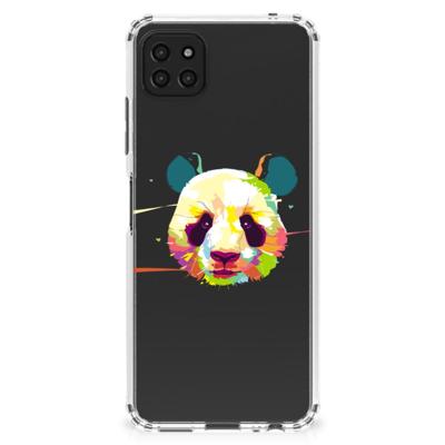 Samsung Galaxy A22 5G Stevig | Bumper Hoesje | Panda Color Samsung Galaxy A22 5G Stevig | Bumper Hoesje | Panda Color