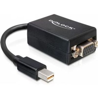 Delock 65256 Adapter mini DisplayPort 1.2 male > VGA female zwart
