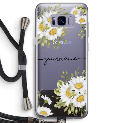 Daisies: Samsung Galaxy S8 Transparant Hoesje met koord