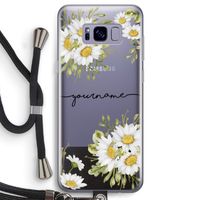Daisies: Samsung Galaxy S8 Transparant Hoesje met koord