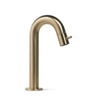 Fonteinkraan Blue Label Viby | Opbouw | Koudwater kraan | Standaard model | Rond | Geborsteld goud PVD